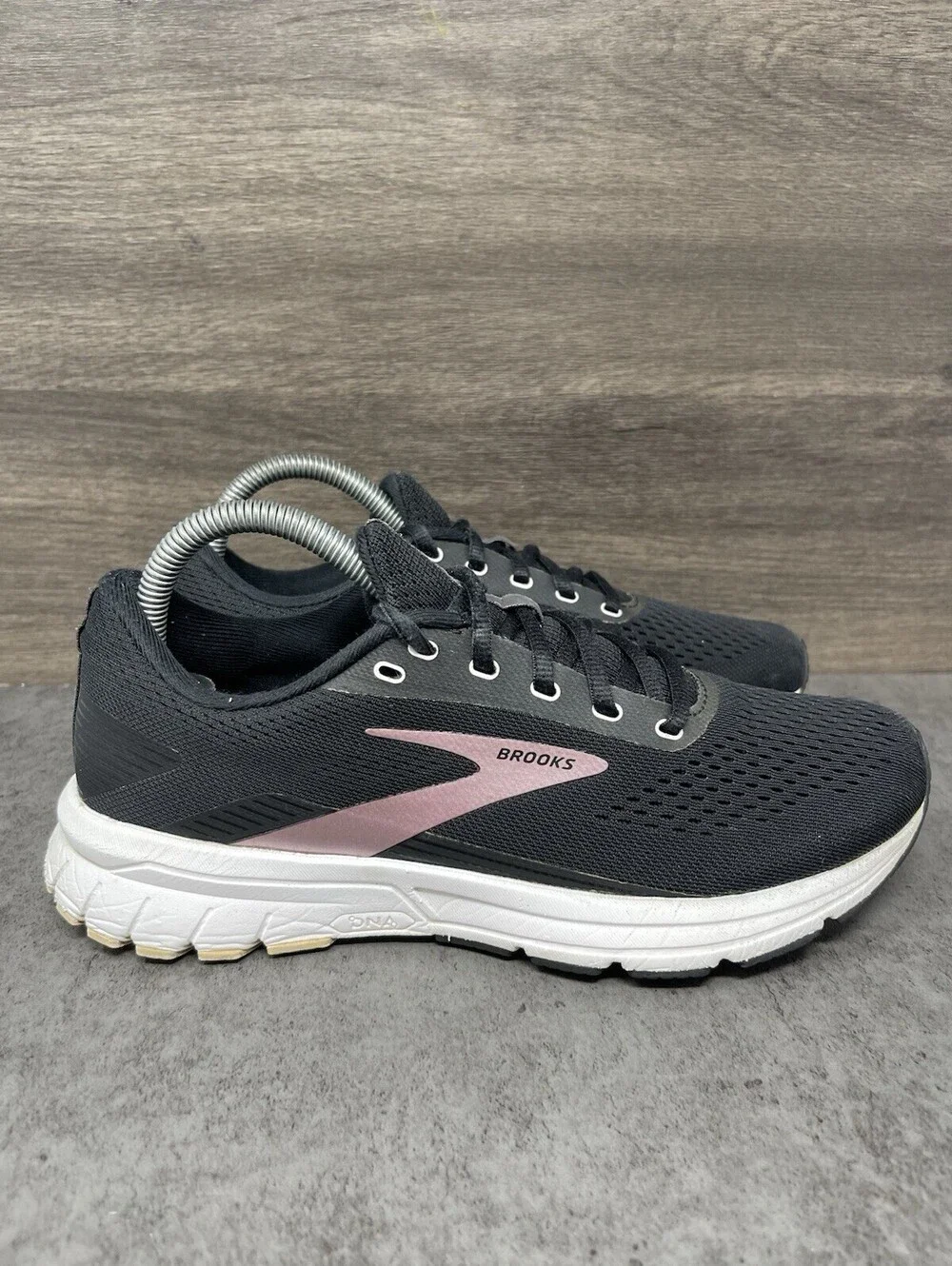 Brooks Signal 3 Black Pink Size 8 Womens Running Walking Athletic Shoes Sneakers
